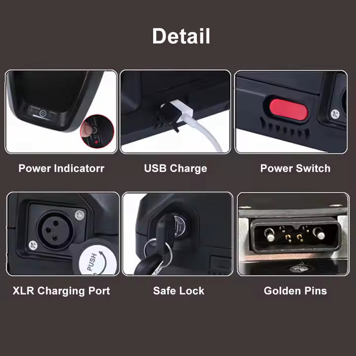 ChamRider E-Bike Battery 48V 25AH
