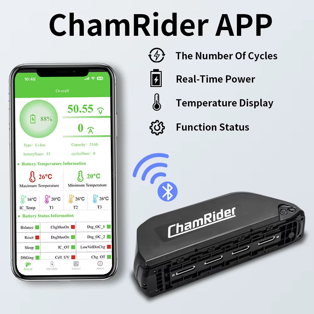 ChamRider E-Bike Battery 48V 30AH